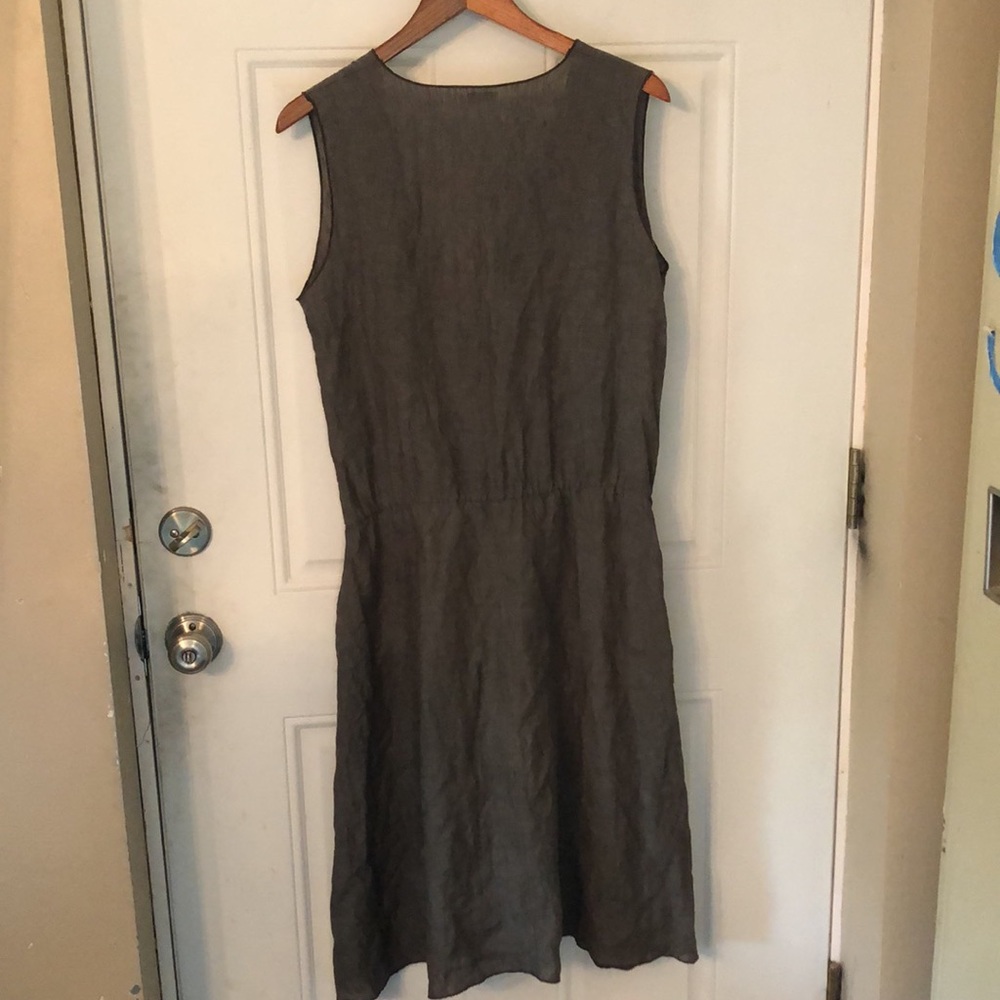 Kara Line 100% Linen Dress - Picture 6 of 13